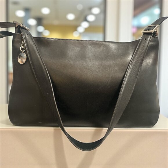 VTG Coach Legacy Slim Shoulder Bag 9407 Black Leather Nickel Y2K Purse Costa Ric - Picture 1 of 7